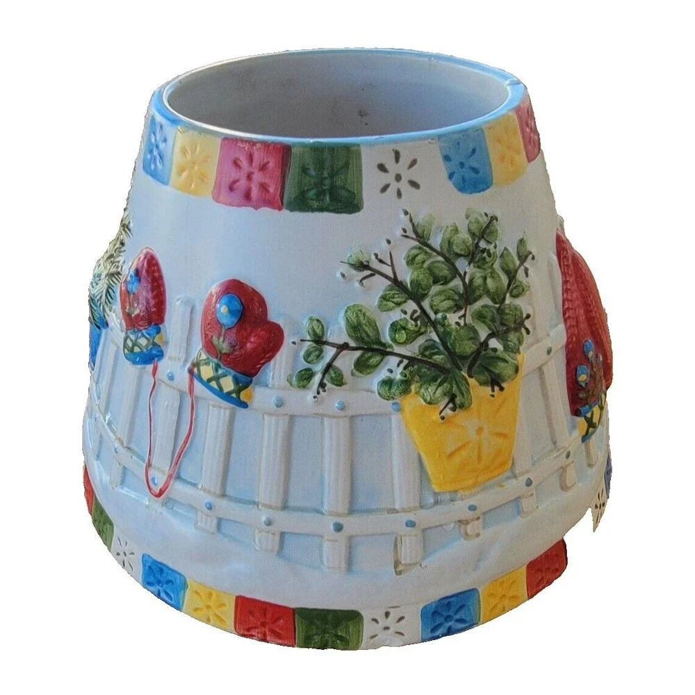 Yankee Candle - Christmas Winter- theme Design - Large Jar Shade Topper